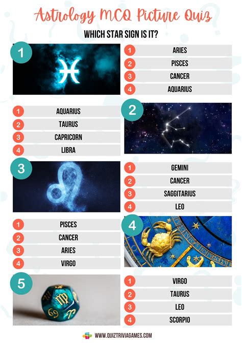 zodiac test questions and answers.